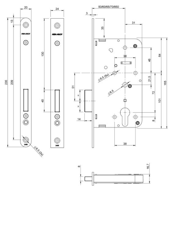 LIPS CIL.KASTSLOTEN Z.SLP. 2455-14T24-60MM