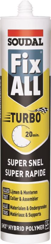 SOUDAL FIX-ALL TURBO WIT KOKER A 290ML