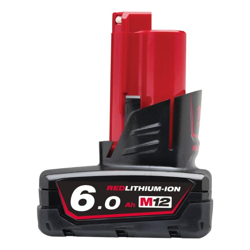MILWAUKEE 12V 6.0AH ACCU RED LI-ION  M12B6