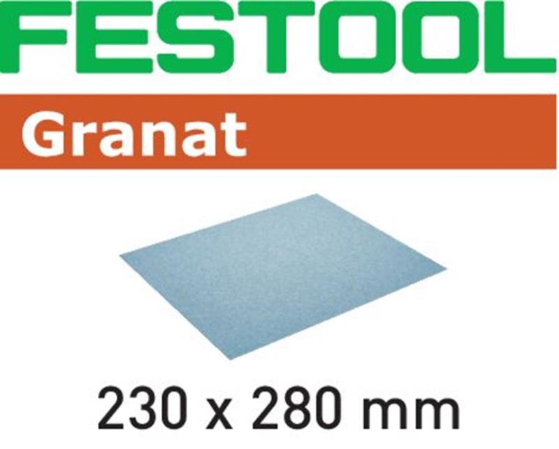 FESTOOL SCHUURPAPIER GRANAT 230X280 P100 10X