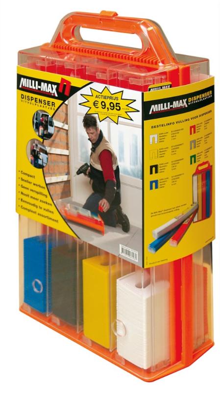 UITVULPLAATJESDISPENCER LEEG TRANS/ORANJE