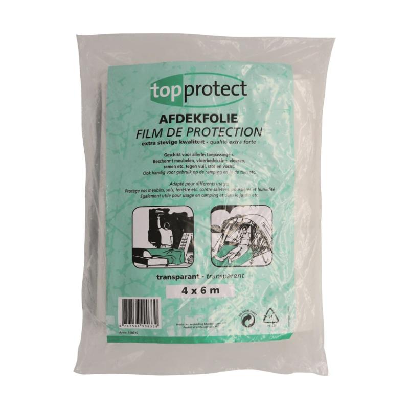 AFDEKFOLIE PE NATUREL 4X6MTR. 0.04 MM