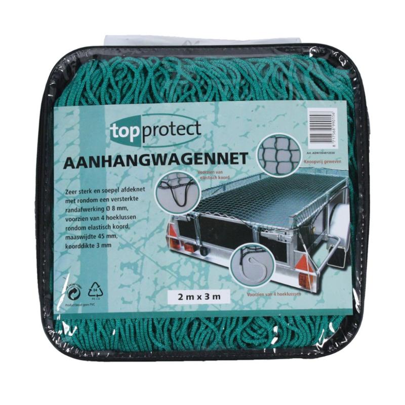 AANHANGERNET GROEN 2.0 X 3.0M /45MM GECERT.GROFMAZIG