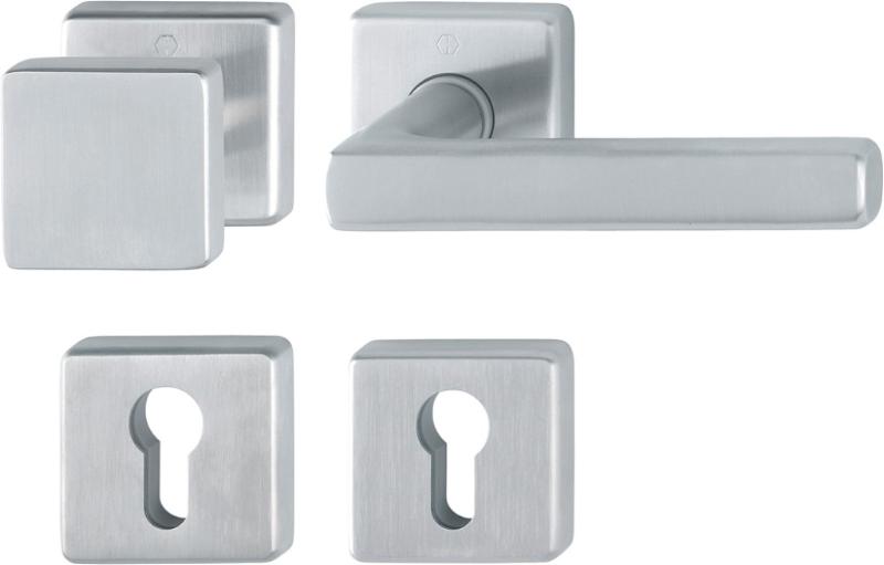 HOPPE RVS KNOP F69 OP ROZET E43/52KV/52KVS/1643Z