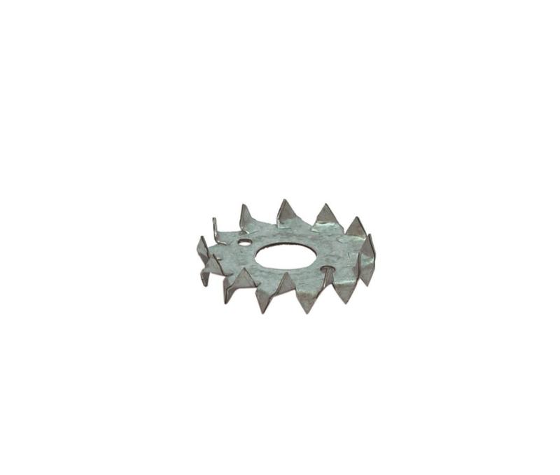 BULDOG KRAMPLATEN ROND 2-ZIJDIG GELAKT 9.5 CM 07285