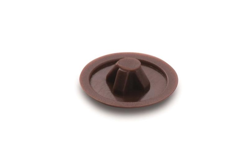 HECO AFDEKKAPJES 12MM MET POZ.KRUISJE WIT