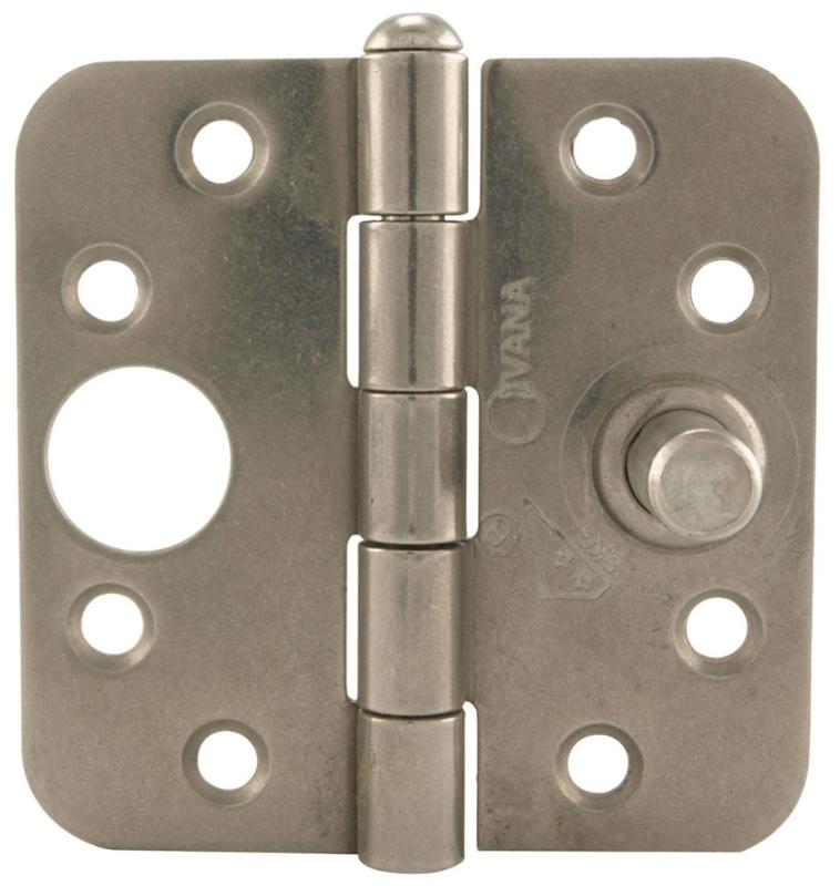 IVANA VH SCHARNIER RVS 76X76X2   MM ROH-VERP