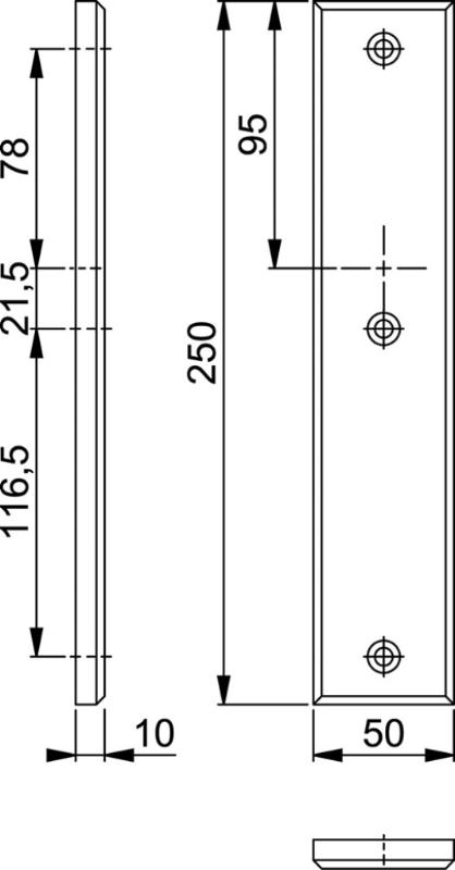 HOPPE VH BINNENSCHILD F1 2214 GEHEEL BLIND SKG**R