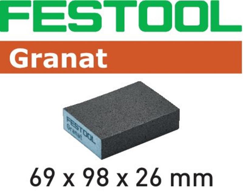 FESTOOL SCHUURBLOK GRANAT 69X98X26   P60   6X