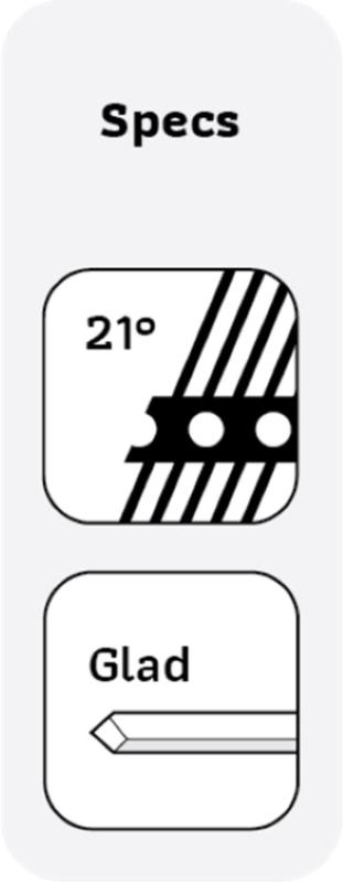 UNION STRIPNAGELS 3.4X100 BLANK GLAD RPB100BGC