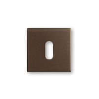 IVANA CILINDERPLAAT SET VIERKANT RVS BRONS 53X53MM