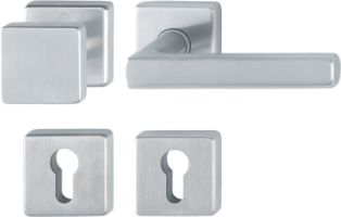 HOPPE RVS KNOP F69 OP ROZET E43/52KV/52KVS/1643Z