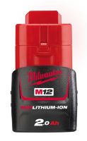 MILWAUKEE 12V 2.0AH ACCU RED LI-ION  M12B2