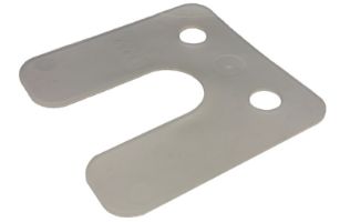 DRUK-STELPLATEN 70X70X 1MM M.SLEUF TRANSP  ZAK A 480