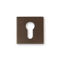 IVANA SLEUTELPLAAT SET VIERKANT RVS BRONS 53X53MM