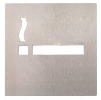 NECOSTEEL PICTOGRAM RVS 100X100 ZELFK.ROOKRUIMTE 400