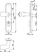 HOPPE VAST/DR VH BU HALFGARN F1 33/3236ZA PC 92