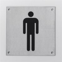 NECOSTEEL PICTOGRAM RVS 100X100 ZELFKL.MAN 396