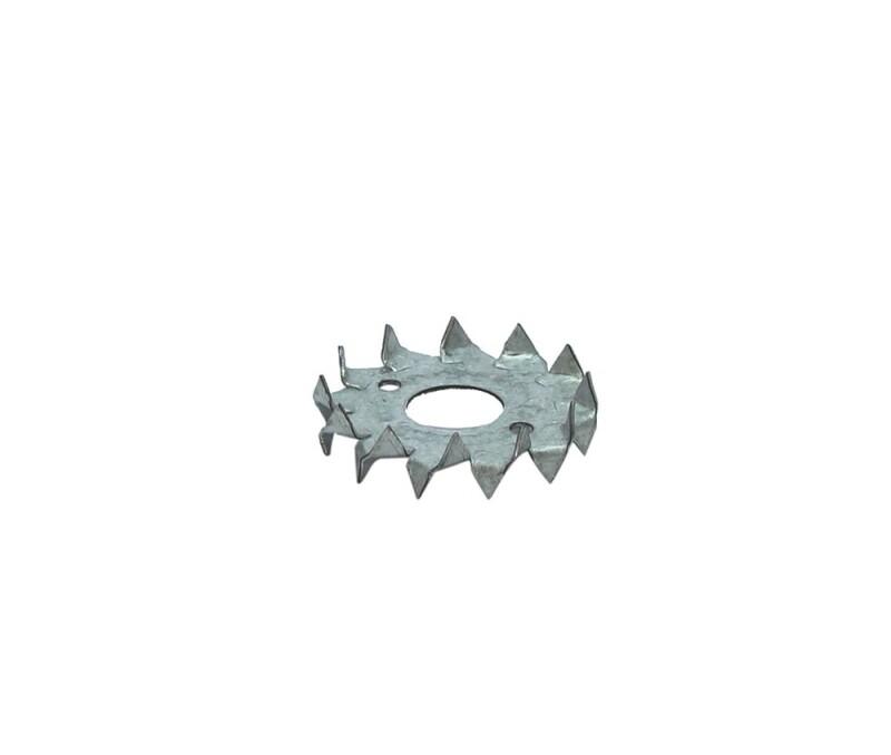 BULDOG KRAMPLATEN ROND 2-ZIJDIG GELAKT 9.5 CM 07285