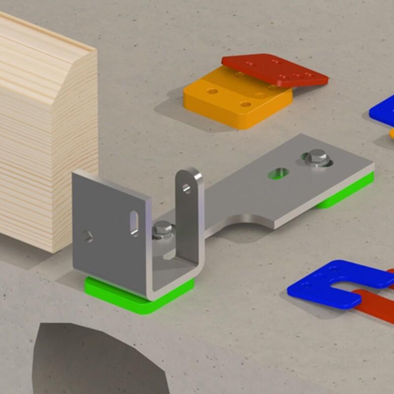 DRUK-STELPLATEN 70X70X 2MM M.SLEUF ORANJE  ZAK A 240