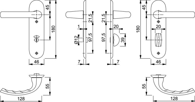 HOPPE KRUKGARN. F1 1710/273KP WC 8X63  SNELSTIFT
