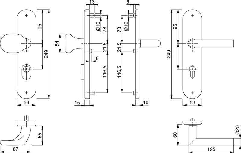 HOPPE RVS VH GARN F69 E86G/3332ZA/3310/1400Z PC 92