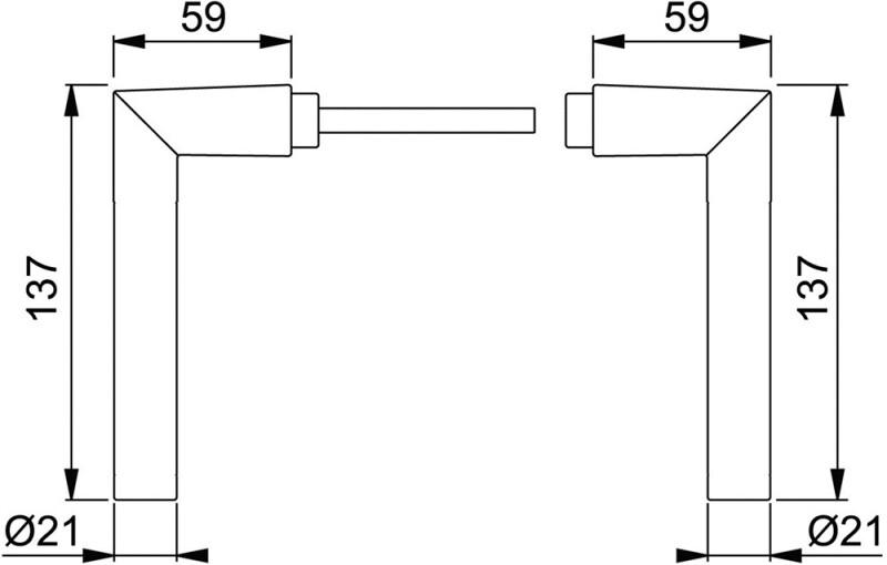 HOPPE DEURKRUK F1 GATDEEL 1400 SST AMSTERDAM