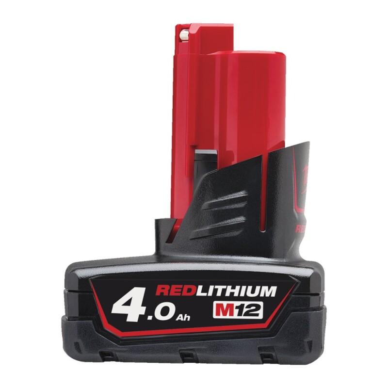 MILWAUKEE 12V 4.0AH ACCU RED LI-ION  M12B4