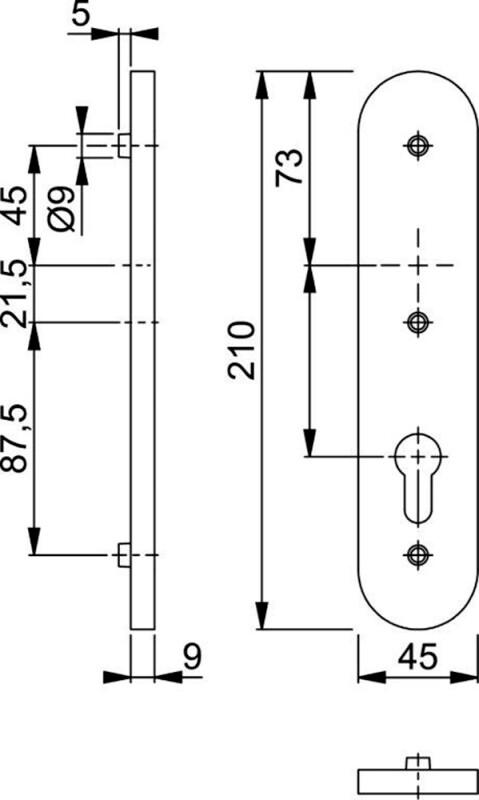 HOPPE SCHILD F1 3056RF-3 Z/KRG - PC 72MM