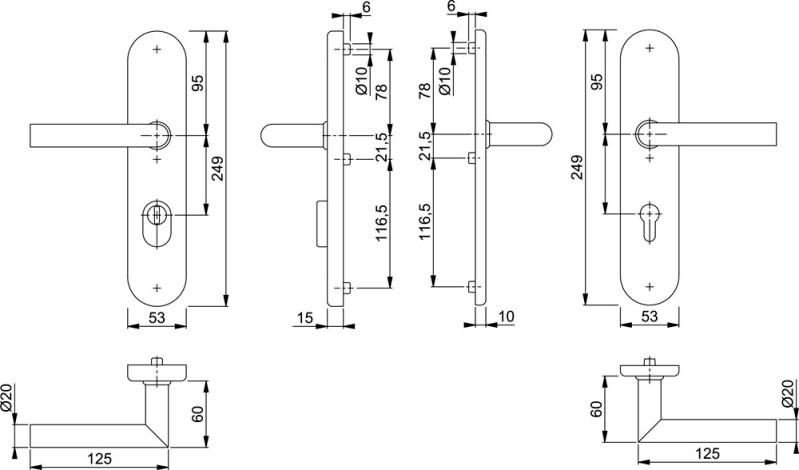 HOPPE RVS VH GARN F69 E1400Z/3332ZA/3310 PC 92