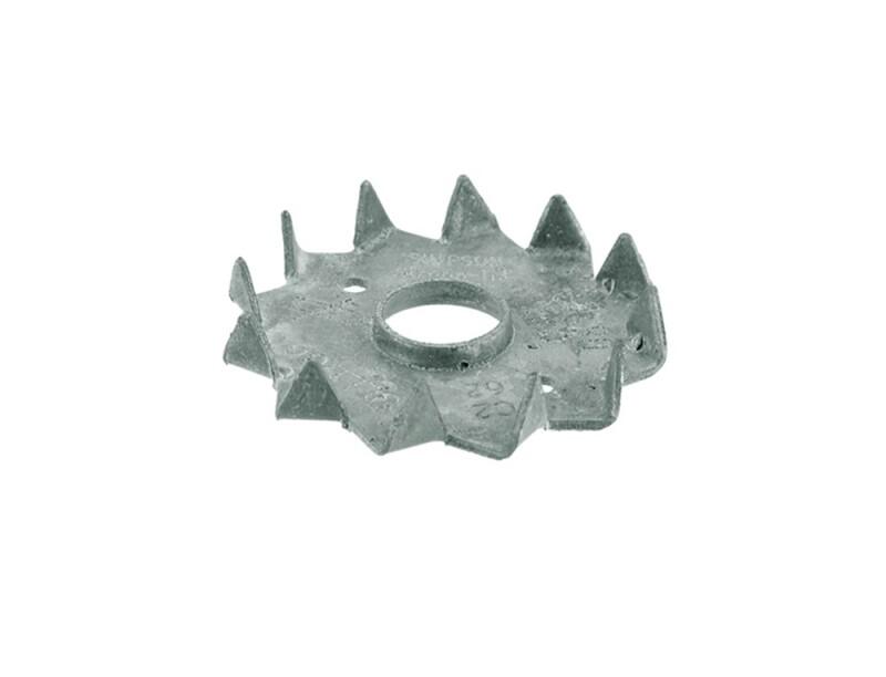 BULDOG KRAMPLATEN ROND 2-ZIJDIG GELAKT 9.5 CM 07285