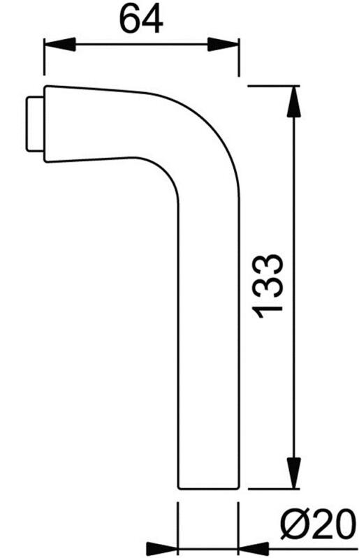 HOPPE DEURKRUK F1 GATDEEL 150L SST BONN