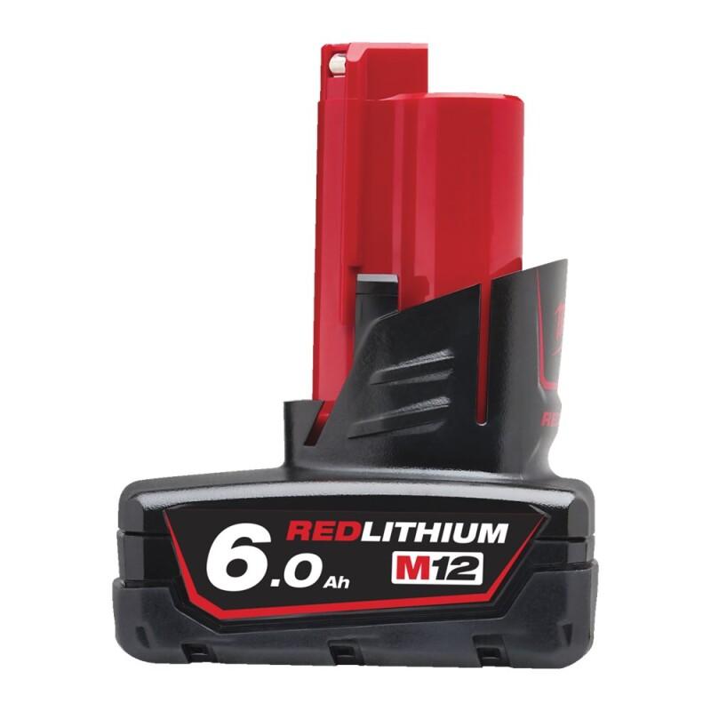 MILWAUKEE 12V 6.0AH ACCU RED LI-ION  M12B6